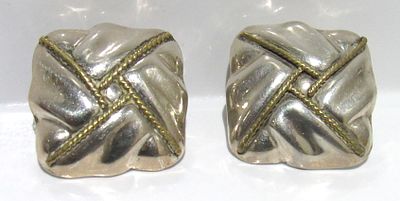 TAXCO MEXICO STERLING SILVER EARRINGS.