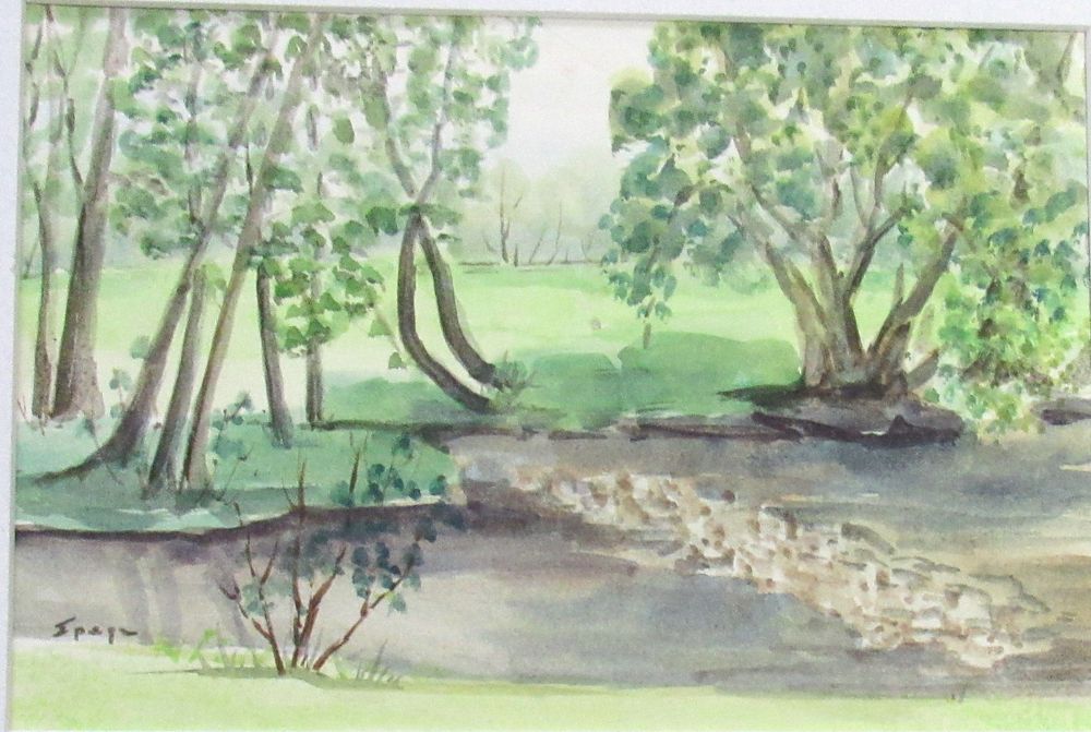 BIN PRICE $20. ISOBEL PAGE PARK IN NIAGARA PLEIN AIR WATERCOLOR
Founding member of the 