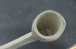 BIN PRICE $10. ANTIQUE CLAY PIPE WITH AIRPLANE ON BOWL.Image - 3