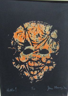 SIGNED JEAN MURRAY LISTED CANADIAN ARTIST SILKSCREEN. 14.75" HIGH X 10.75" WIDE.