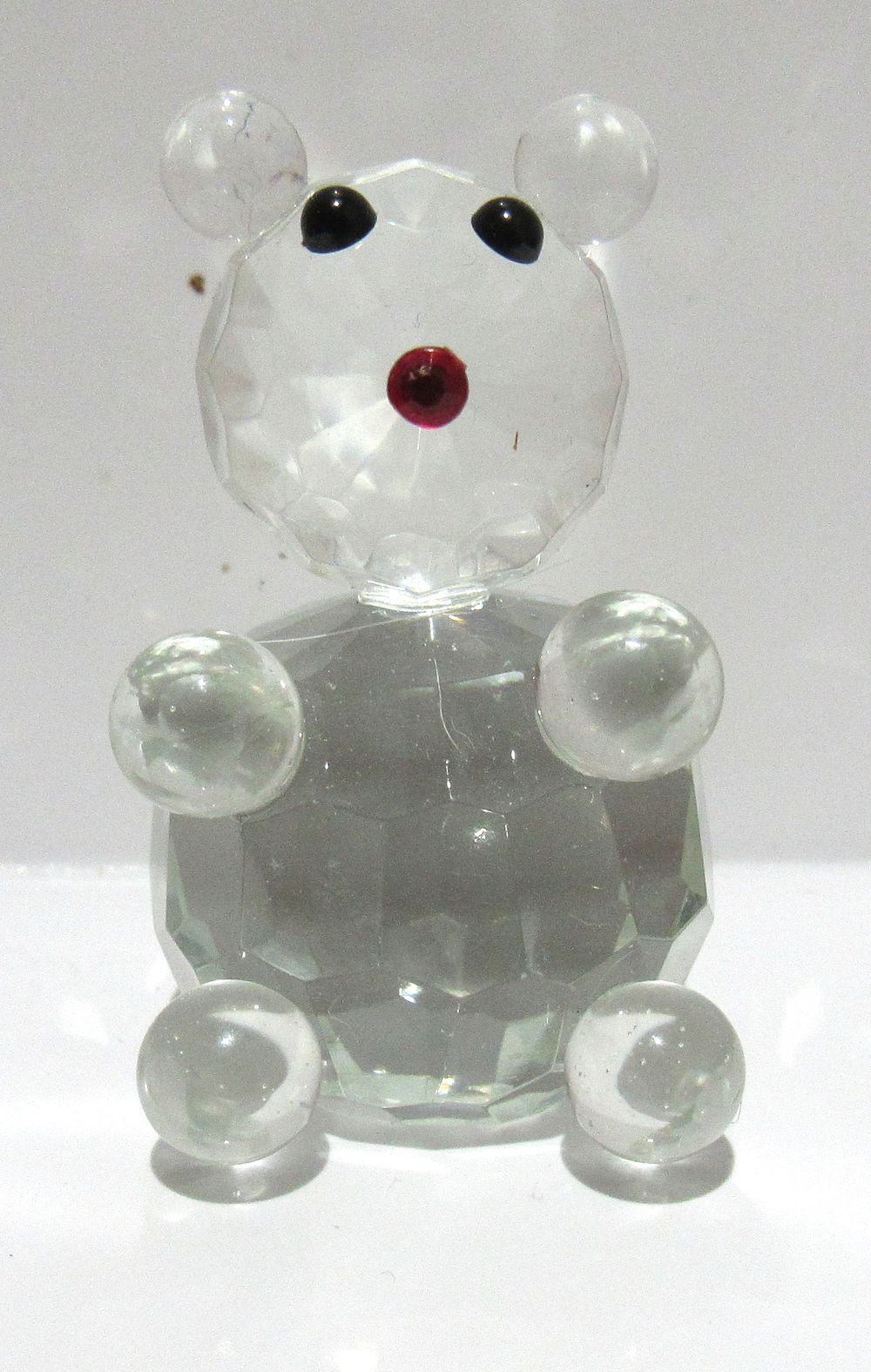 BIN PRICE $10. CRYSTAL BEAR FIGURINE.