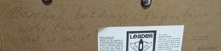 BIN PRICE $25.MILITARY INTEREST WW11 BOMBED BUILDINGS LONDON WATERCOLOR BY NOTED CANADIAN ART Image - 4