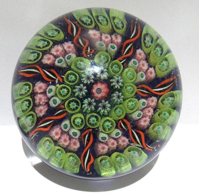 BIN PRICE $20.VINTAGE MILLIFIORI PAPERWEIGHT.