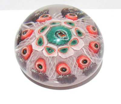 BIN PRICE $20. VINTAGE MILLIFIORI PAPERWEIGHT.