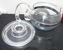 BIN PRICE $10.VINTAGE PYREX 6 CUP TEA KETTLE. EXC. CONDITION.Image - 1