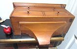 BIN PRICE $25. VINTAGE PINE 3 DRAWER CLOCK SHELF.Image - 1