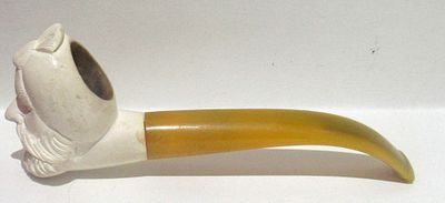 VINTAGE MEERSCHAUM PIPE. 5" OVERALL LENGTH.