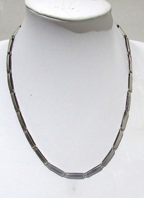SIGNED TAXCO MEXICAN STERLING SILVER NECKLACE.