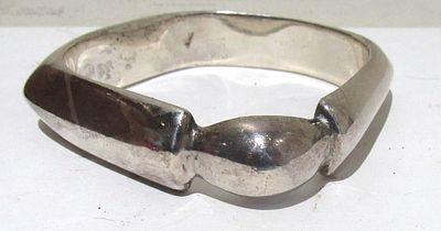 STERLING SILVER MCM MODERNIST BRACELET C.1960'S. 18 GRAMS