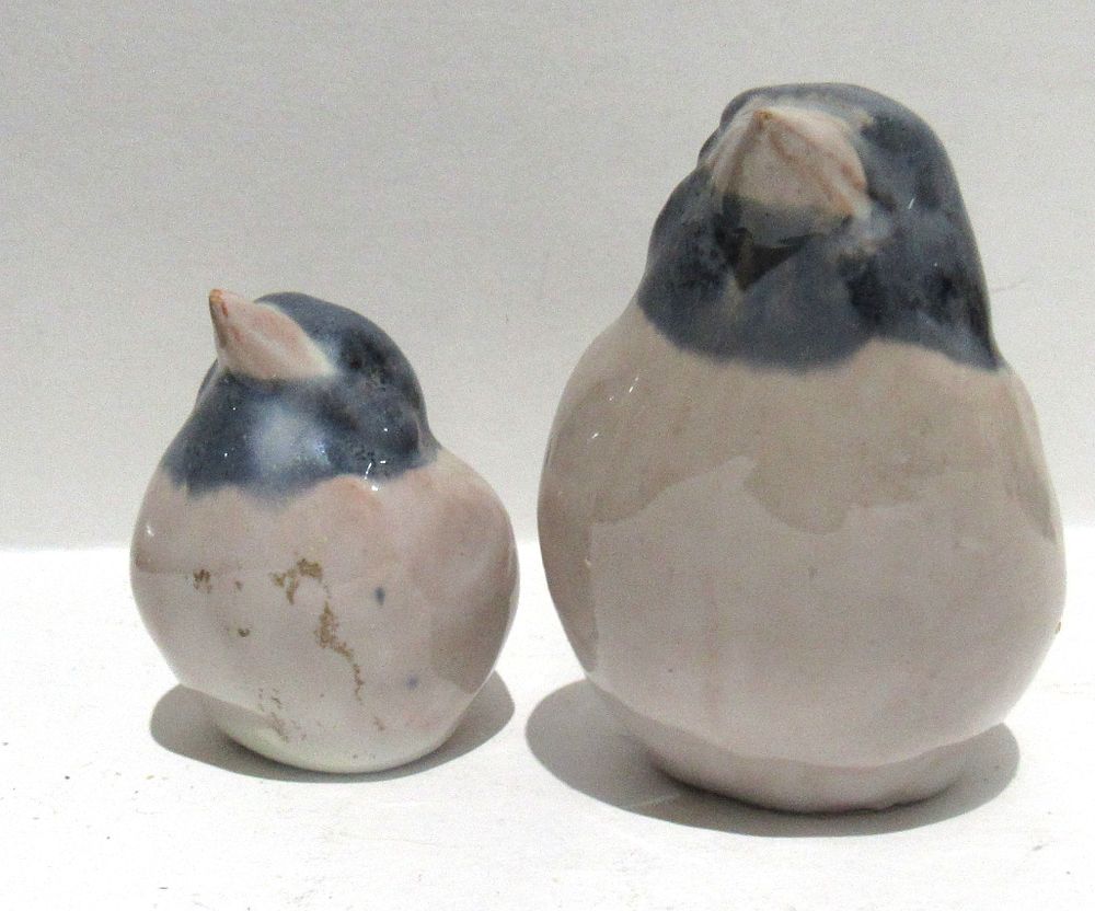 Lot 321: BUY-IT-NOW PRICE $20. MADE IN DENMARK MOM & CHICK FIGURINES.