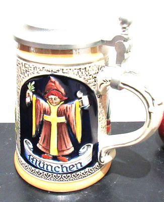 BUY-IT-NOW PRICE $10. WEST GERMAN STONEWARE BEER STEIN.