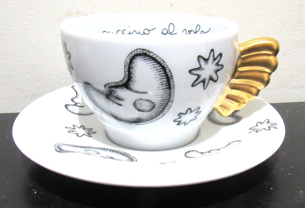 Lot 618: BUY-IT-NOW PRICE $10. THUN ITALY CAPPUCINNO CUP AND SAUCER. MINT CONDITION.