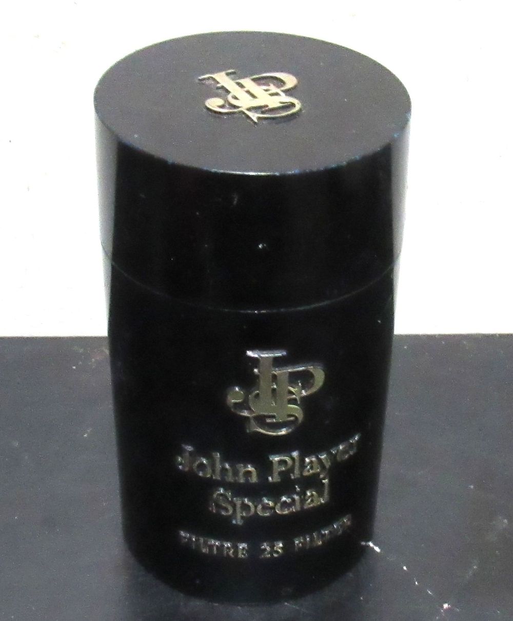 Lot 625: BUY-IT-NOW PRICE $10.. VINTAGE JPS JOHN PLAYER SPECIAL HARD PLASTIC CIGARETTE CONTAINER