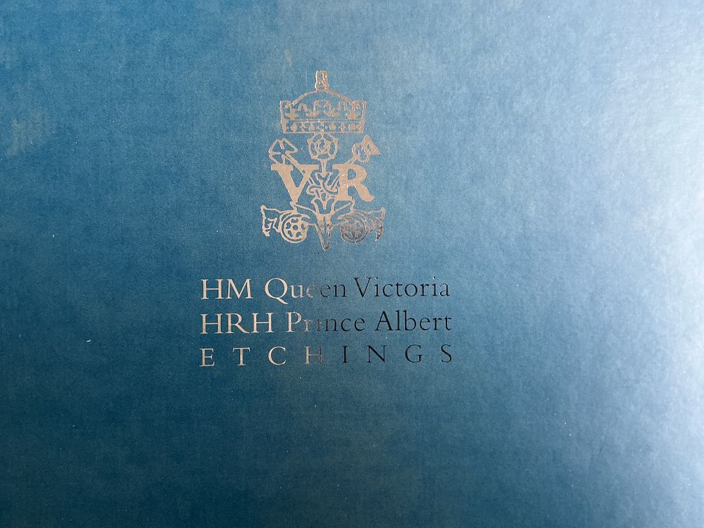 Lot 225: HM Queen Victoria and HRH Prince Albert, A Set of Framed Facsimile Etchings