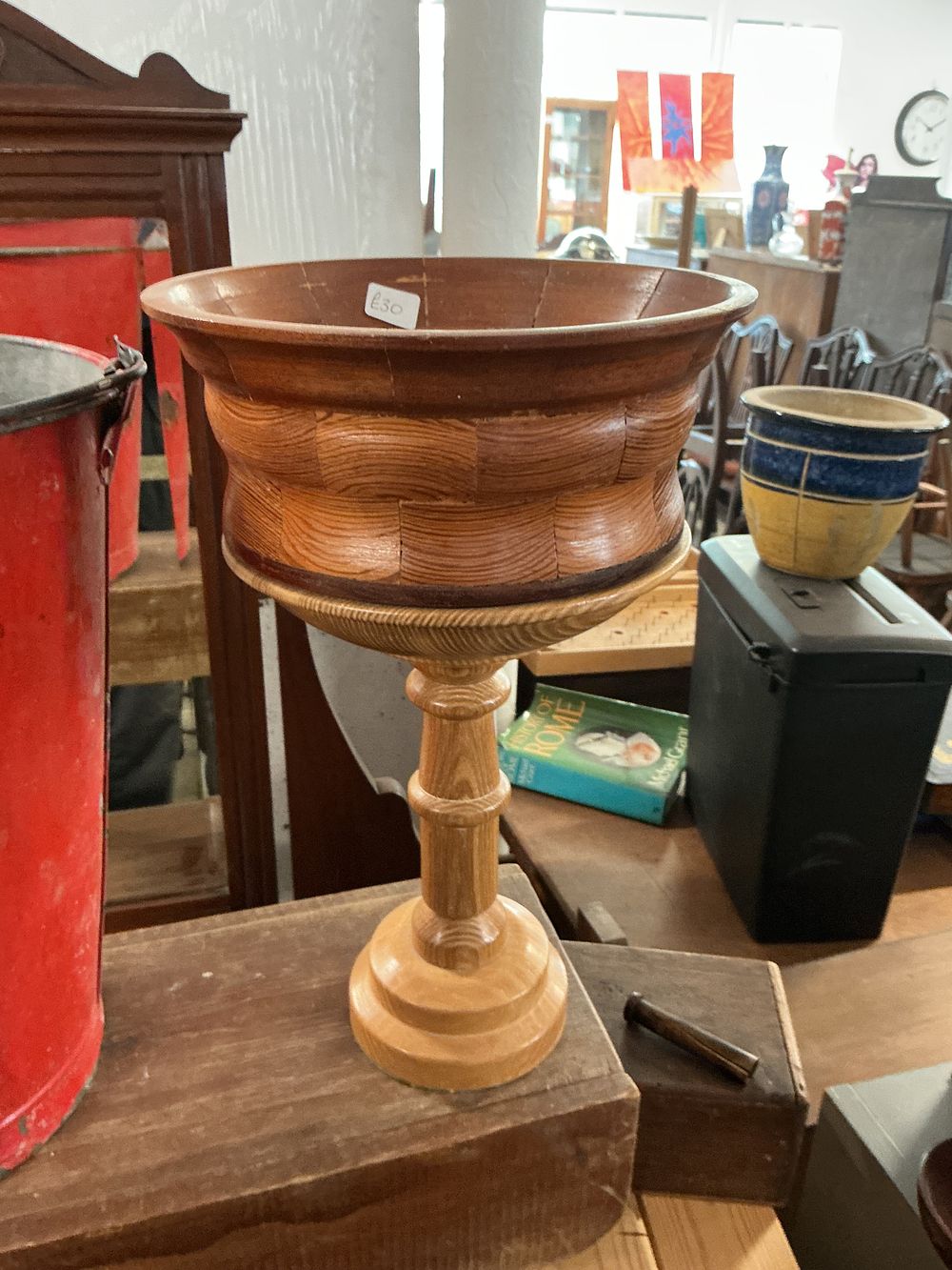 Lot 250: A Segmented Wood Pedestal Bowl