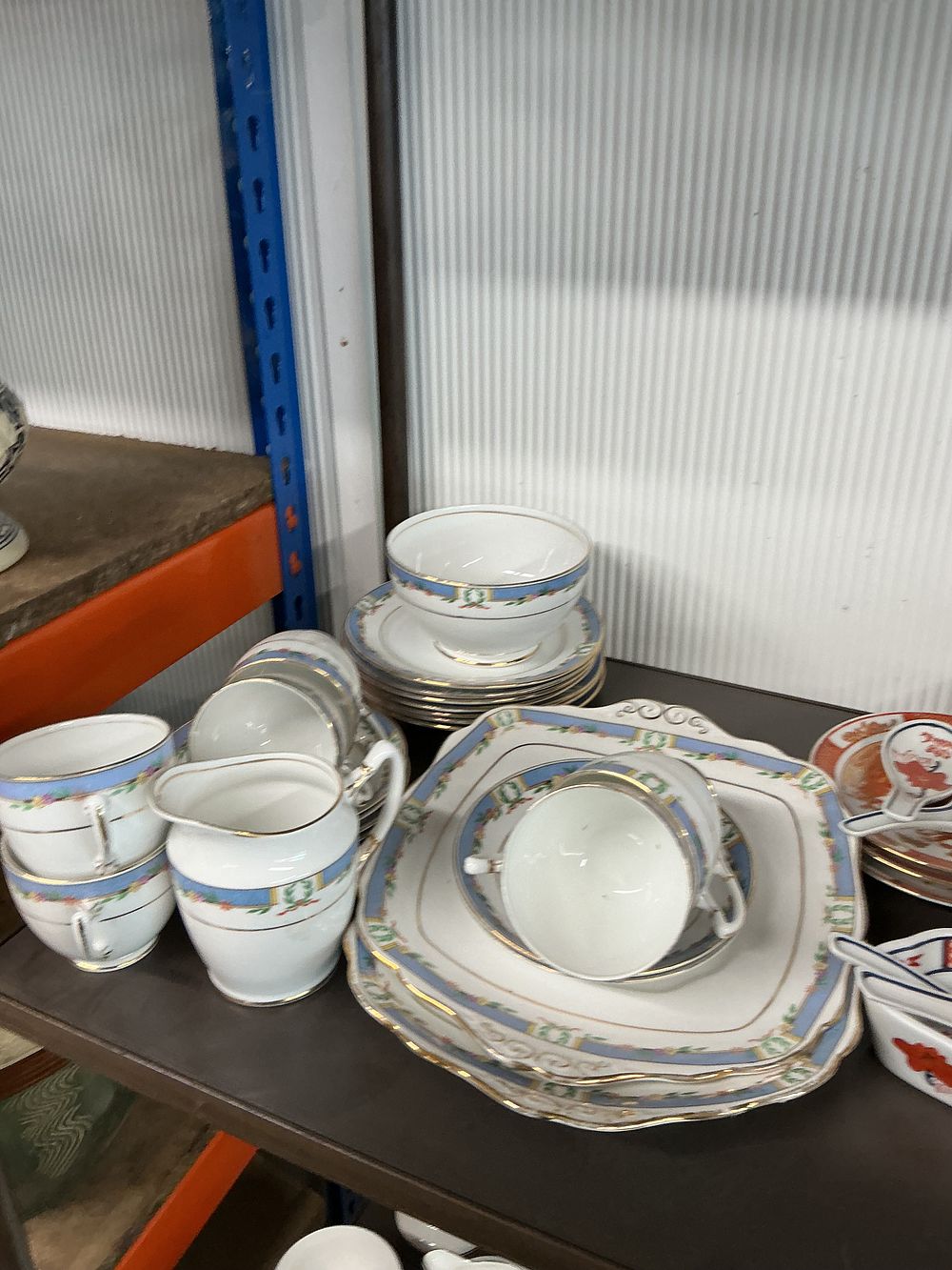 Lot 342: A Group of Fine Bone China Tea Wares Attributed to Royal Albert in the Orient Pattern