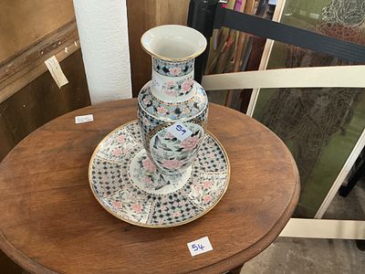 Two Matching Porcelain Items in the Orientalist Style