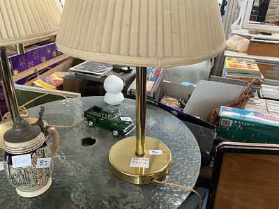 An Assortment of Items Including a Pair of IKEA ARSTID Style Table Lamps, a Ceramic Lidded Beer 