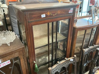 Edwardian Inlaid Mahogany Display Cabinet