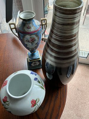 A Trio of Decorative Ceramic Vases