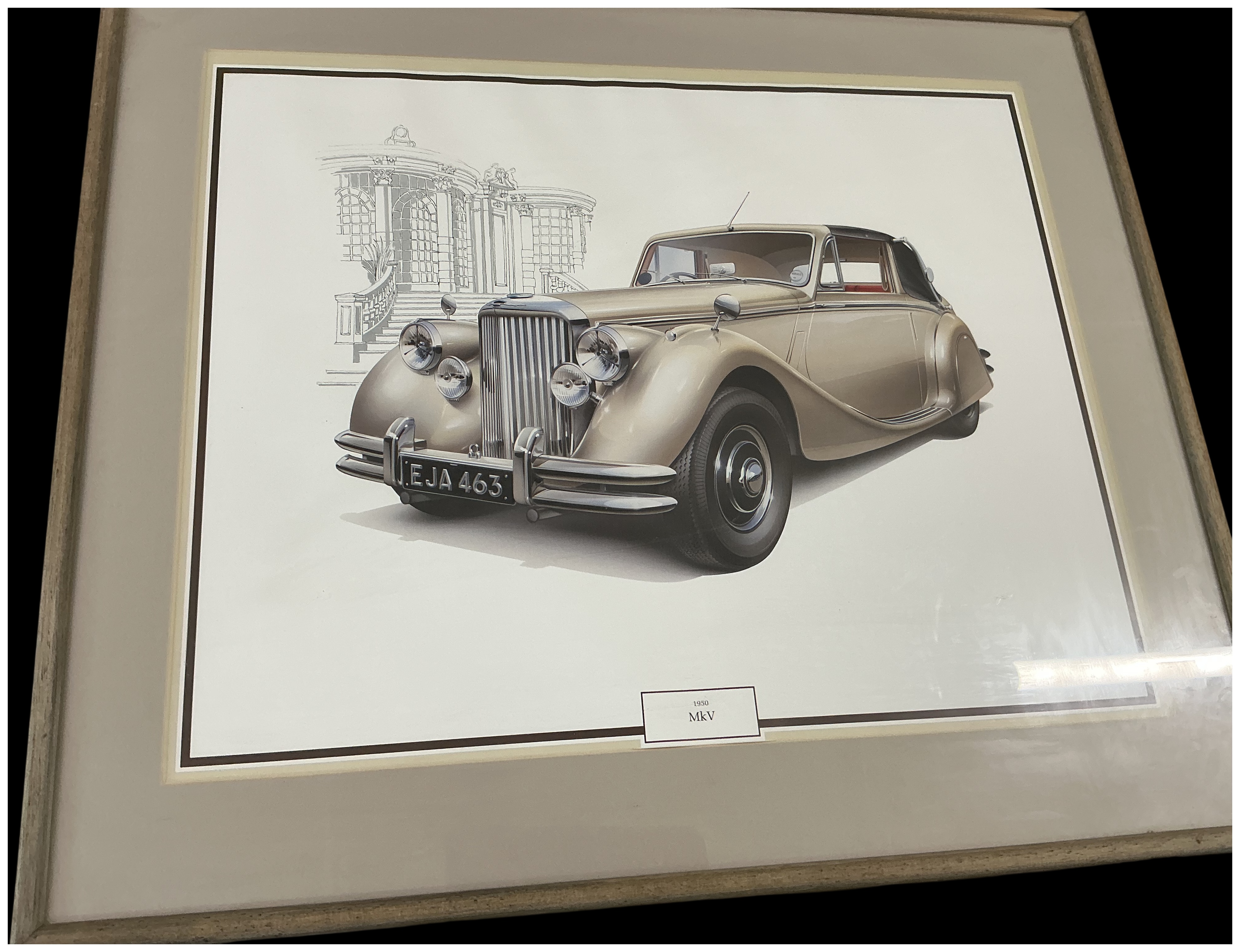 British School, Late 20th Century, '1950 Jaguar Mark V Drophead Coupe'