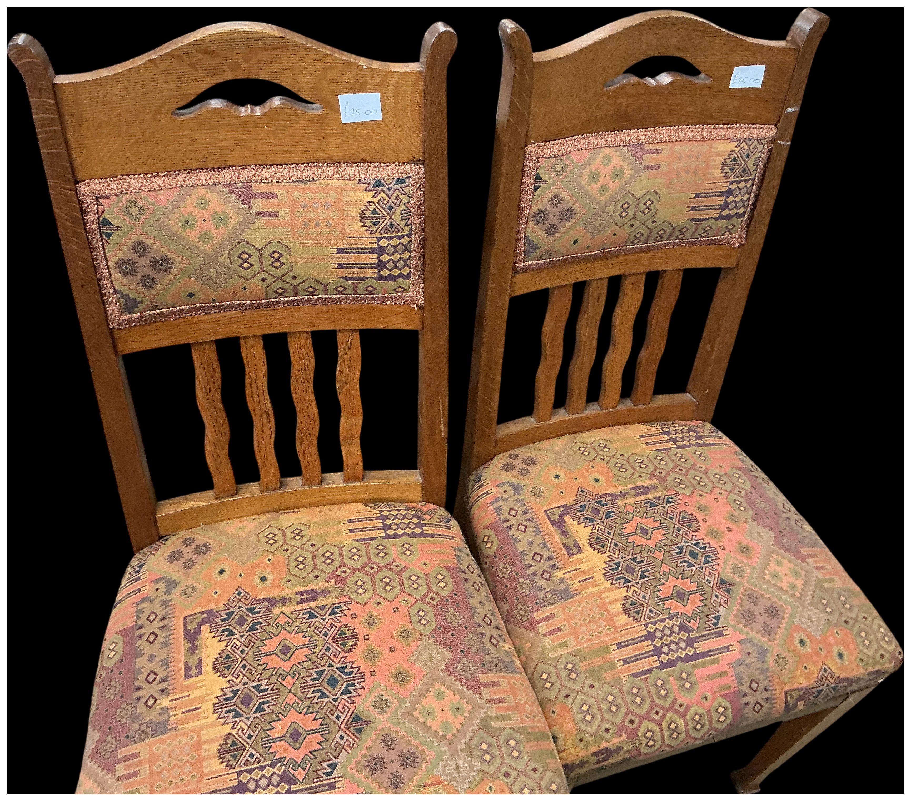 4 x of Arts and Crafts Style Oak Side Chairs
