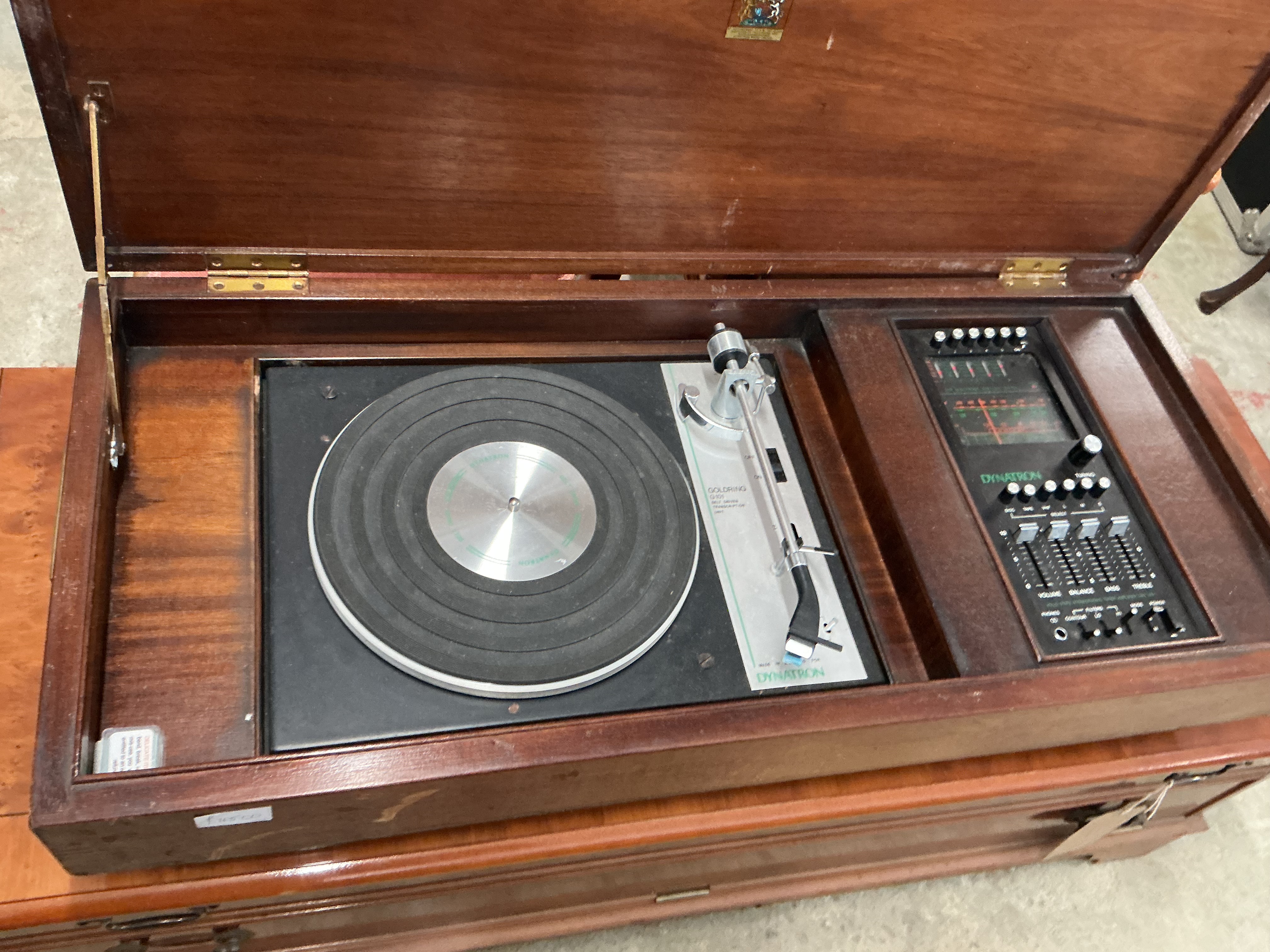 A Vintage Dynatron Integrated Music System with Goldring G101 Turntable
