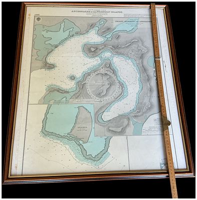 British Admiralty Nautical Chart 3097 Anchorages in the Friendly Islands Tonga. Cannot Post. Thi 