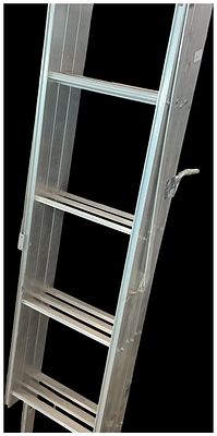 A Collection of Household and Garden Items Including an Aluminium Extension Ladder. A collection 