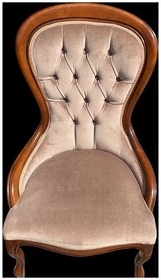 Victorian Mahogany Spoon Back Side Chair with Materials 16. This Victorian spoon back side chair 
