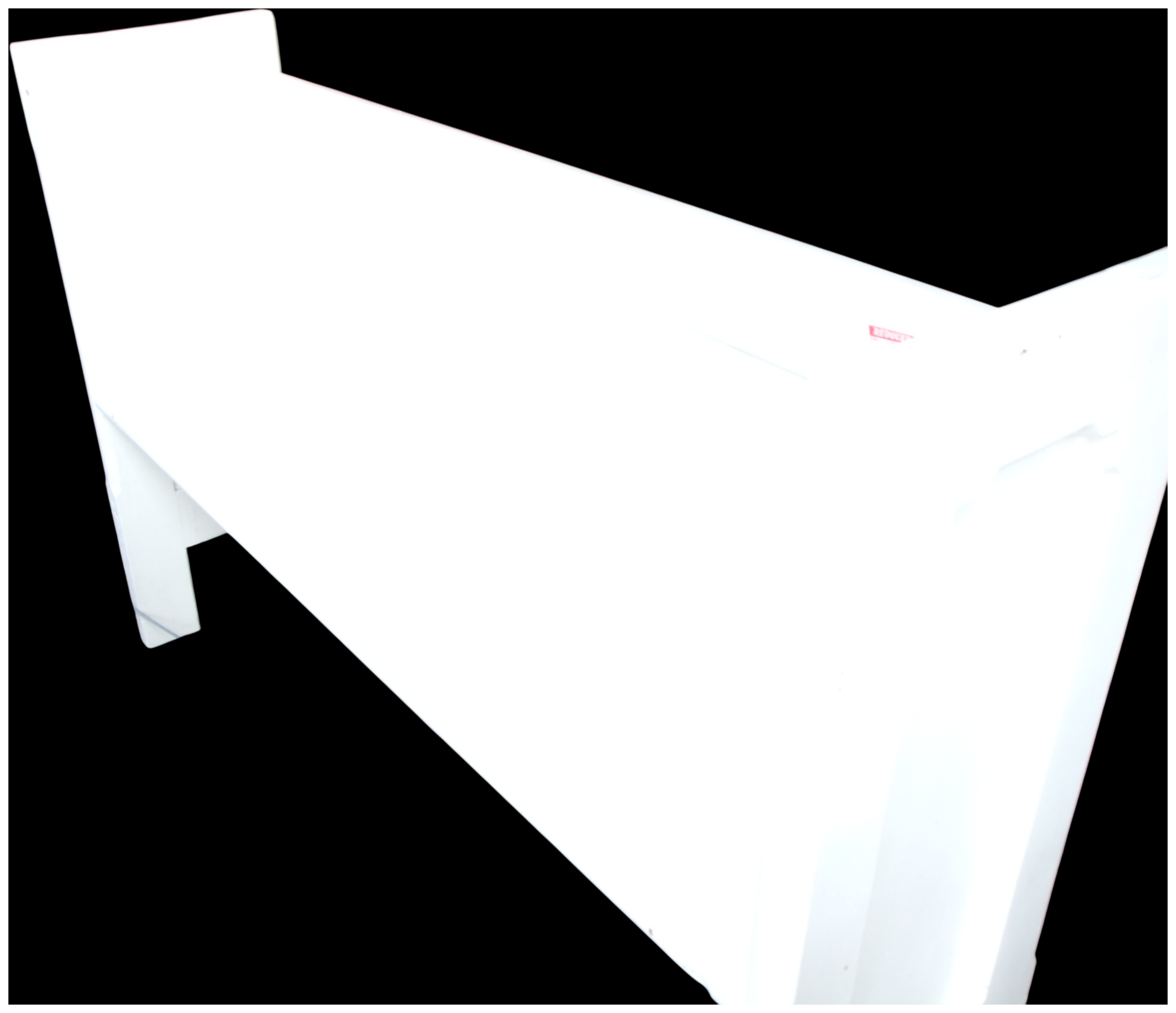 Contemporary White Painted Wooden Panel Headboard