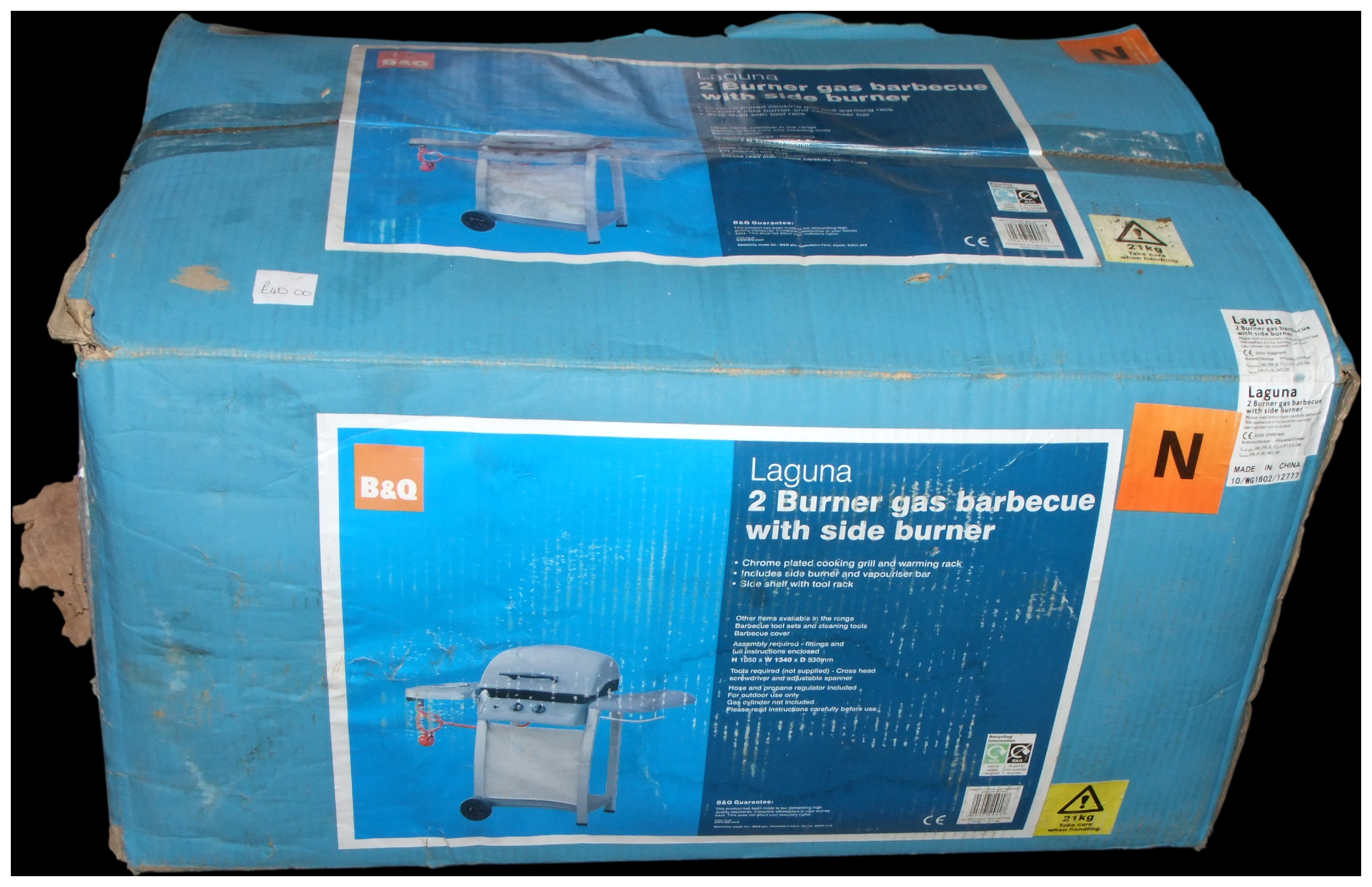 B&Q Laguna 2-Burner Gas Barbecue with Side Burner