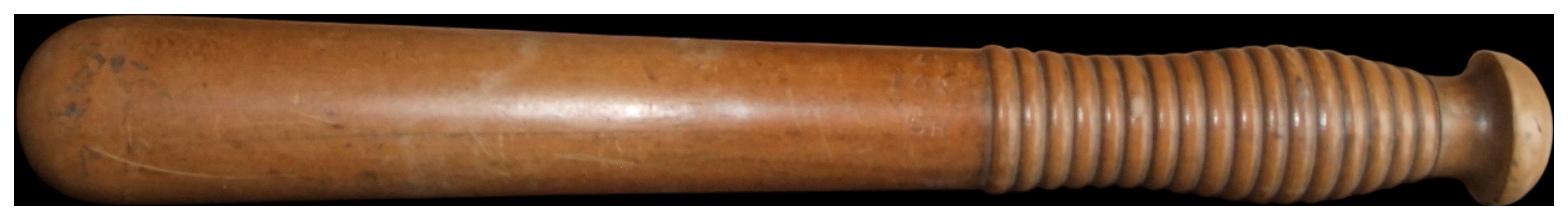 A British Municipal Police Turned Hardwood Truncheon, Late 19th to Early 20th Century
