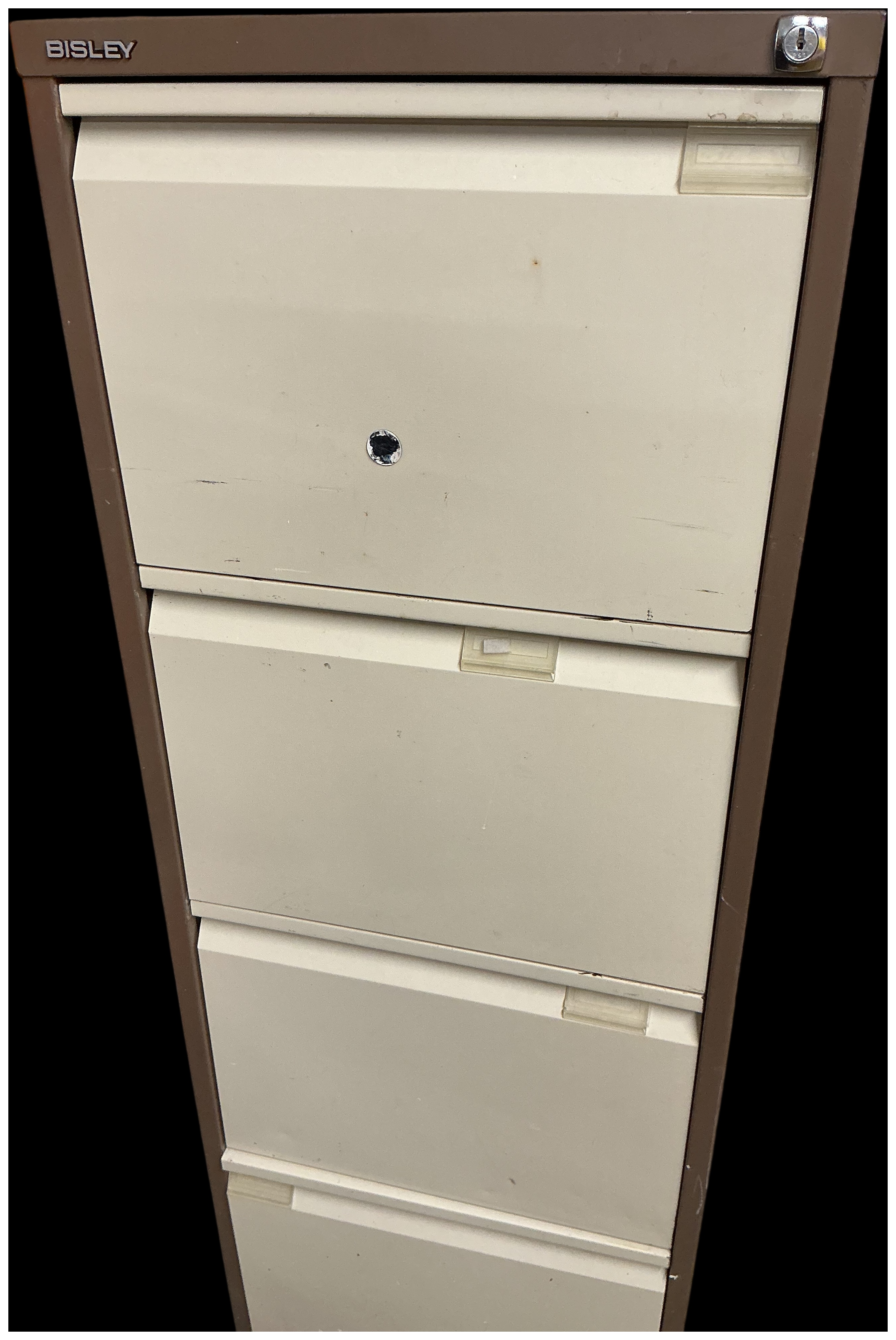 A Bisley Four Drawer Lateral Filing Cabinet