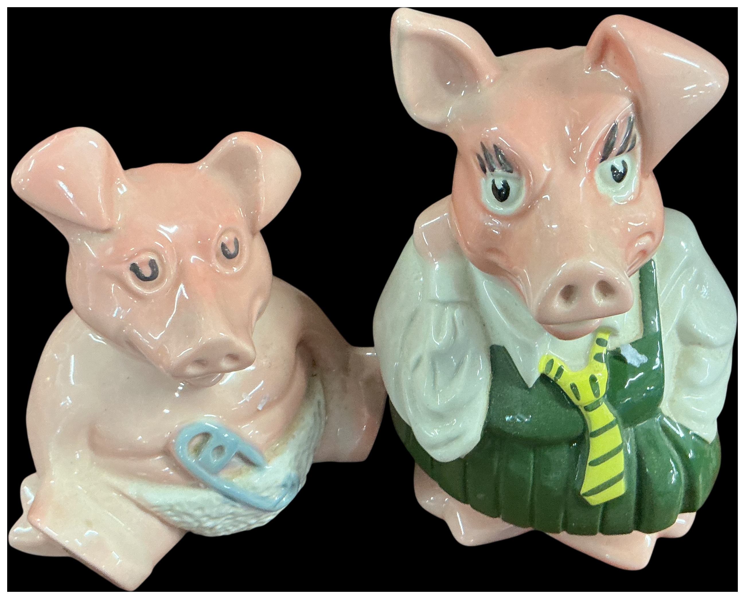 A Pair of NatWest Ceramic Pig Money Boxes