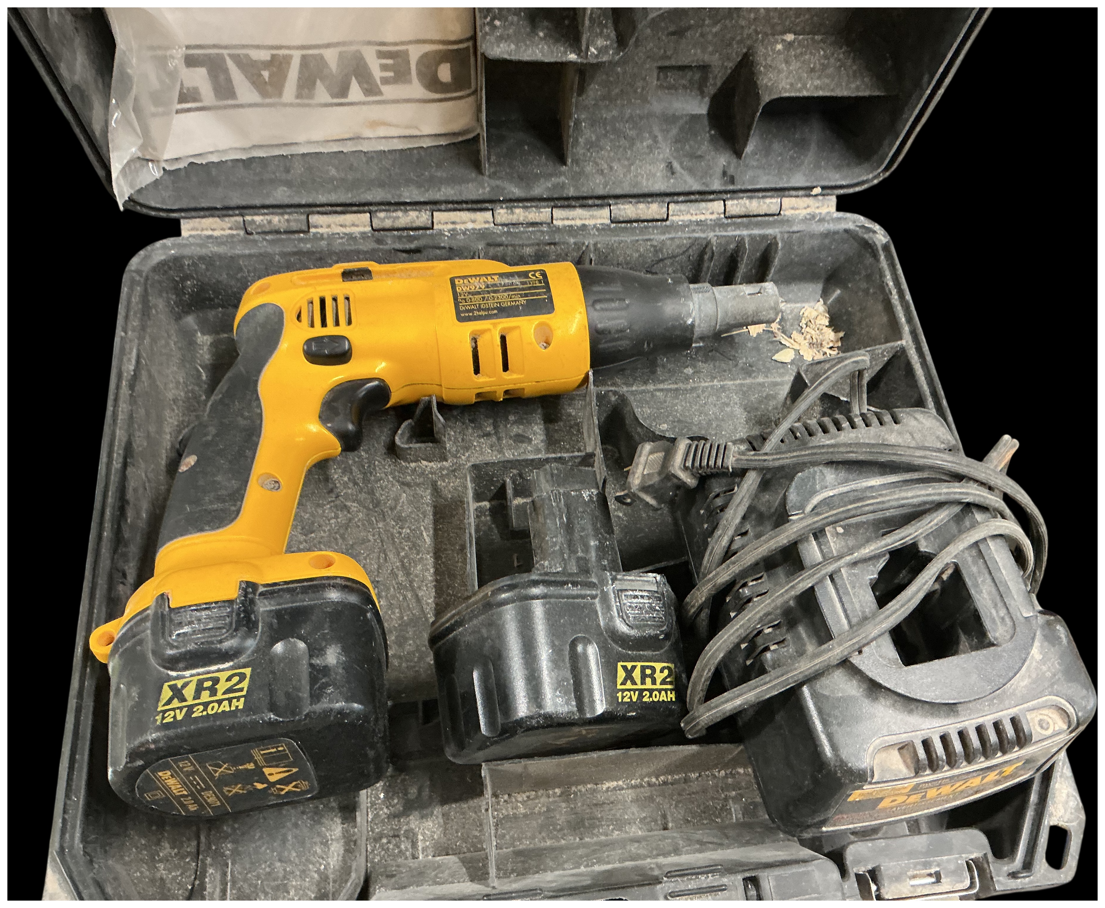 A DeWALT Model DW979 12V Cordless Drywall Screwdriver Set