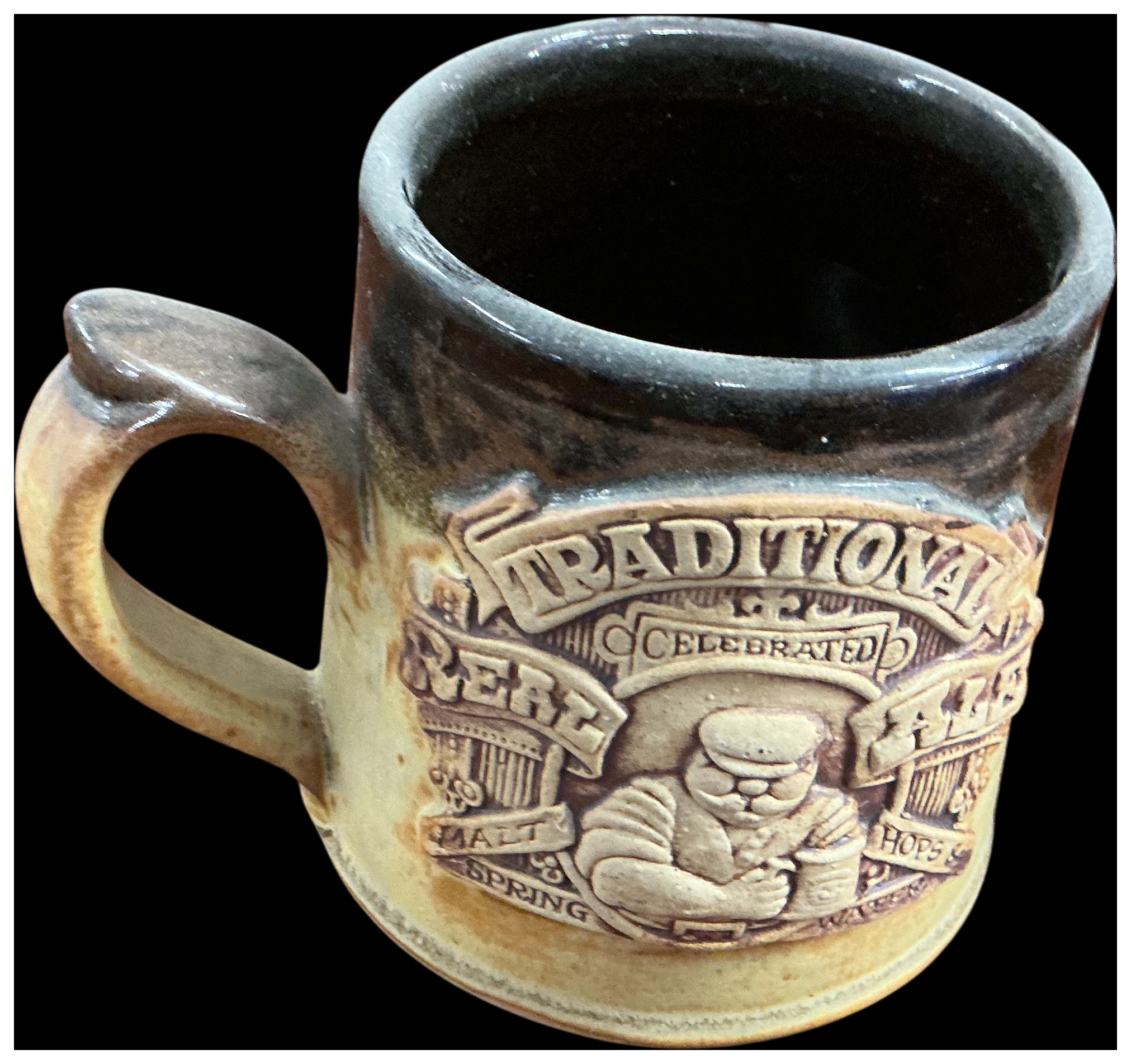 Traditional Real Ale Tankard with High Relief Decoration