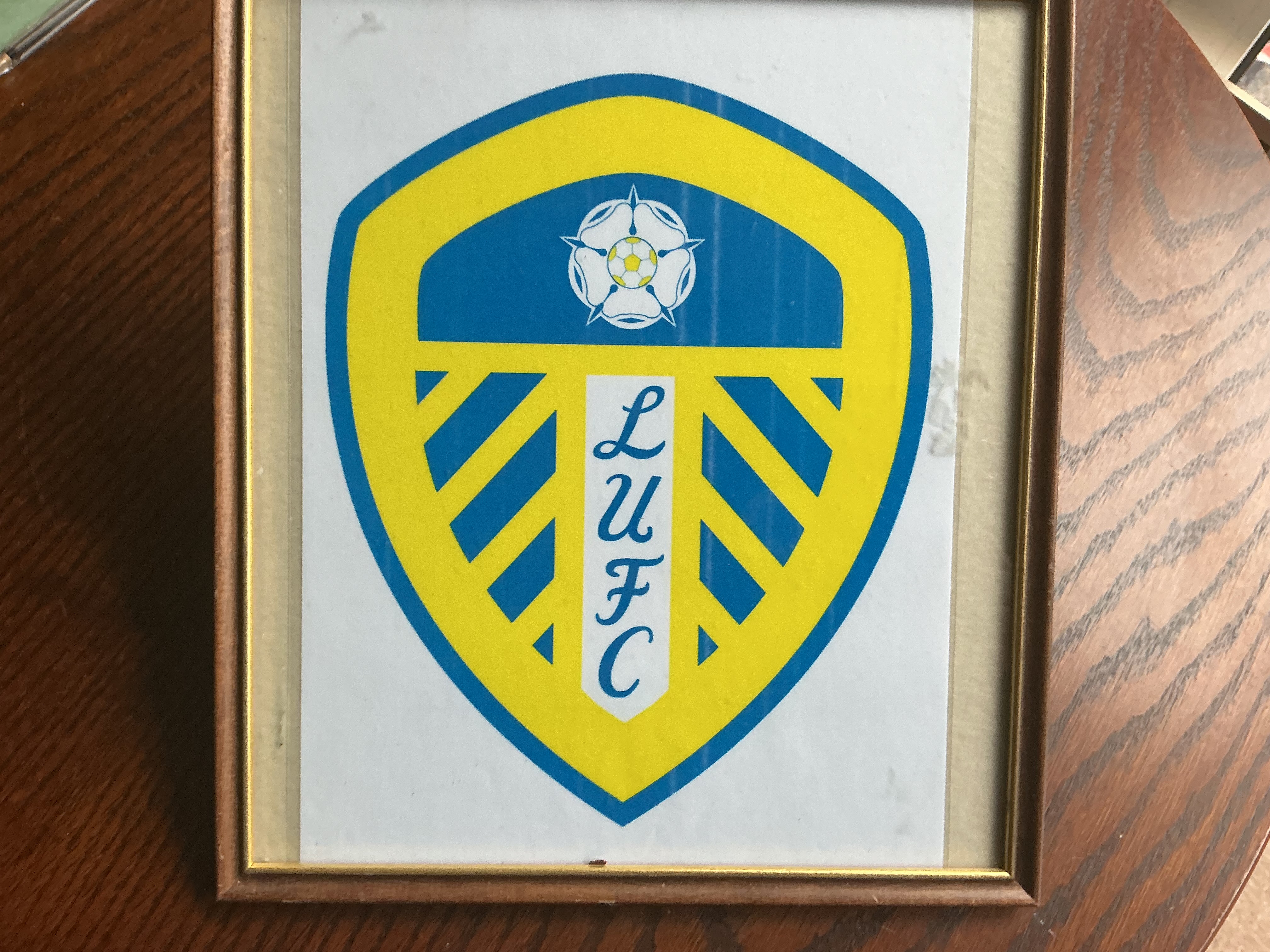 Framed Leeds United Football Club Crest Graphic Print