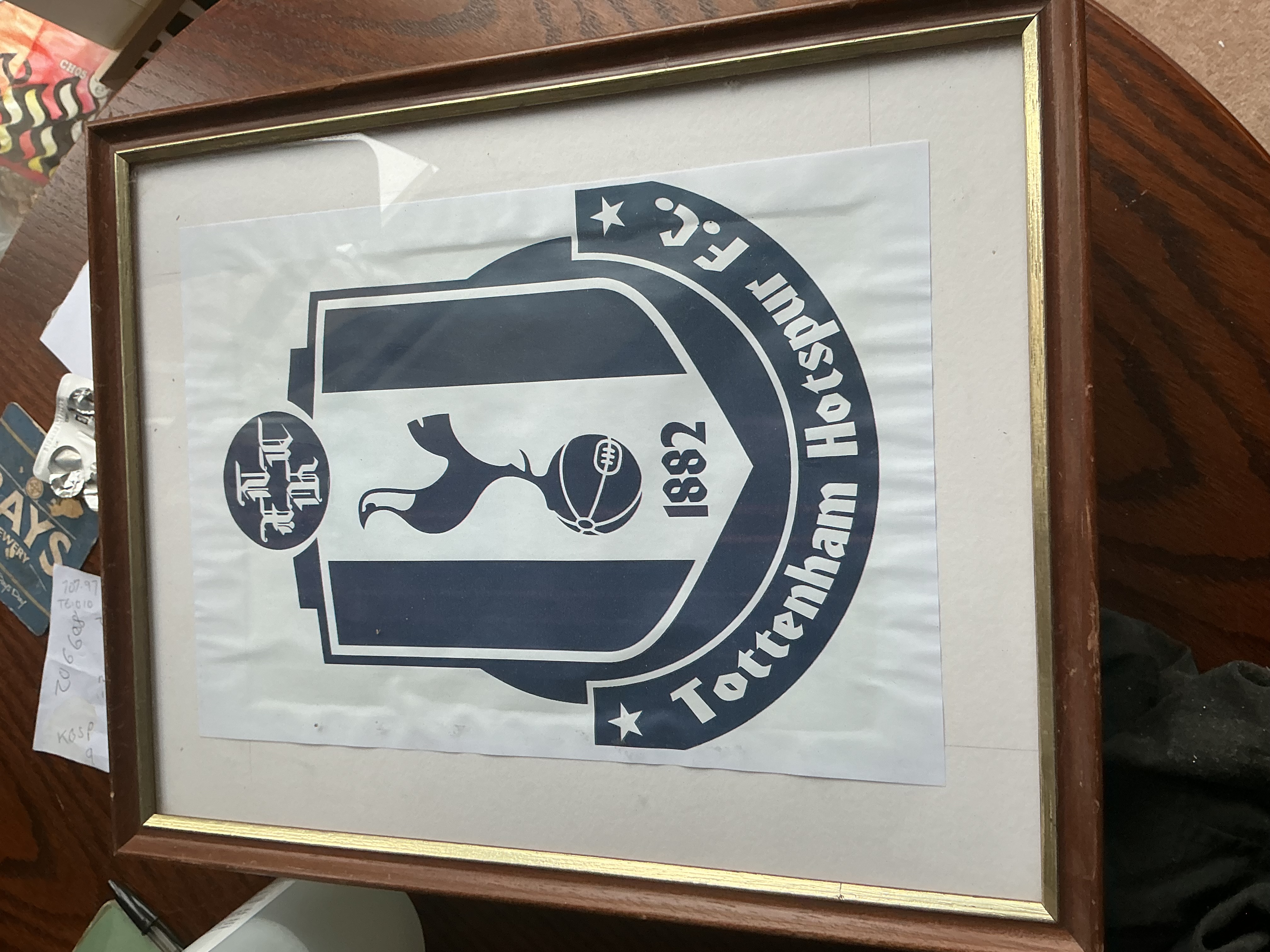 Framed Tottenham Hotspur F.C. Graphic Crest and Heritage Monogram Print