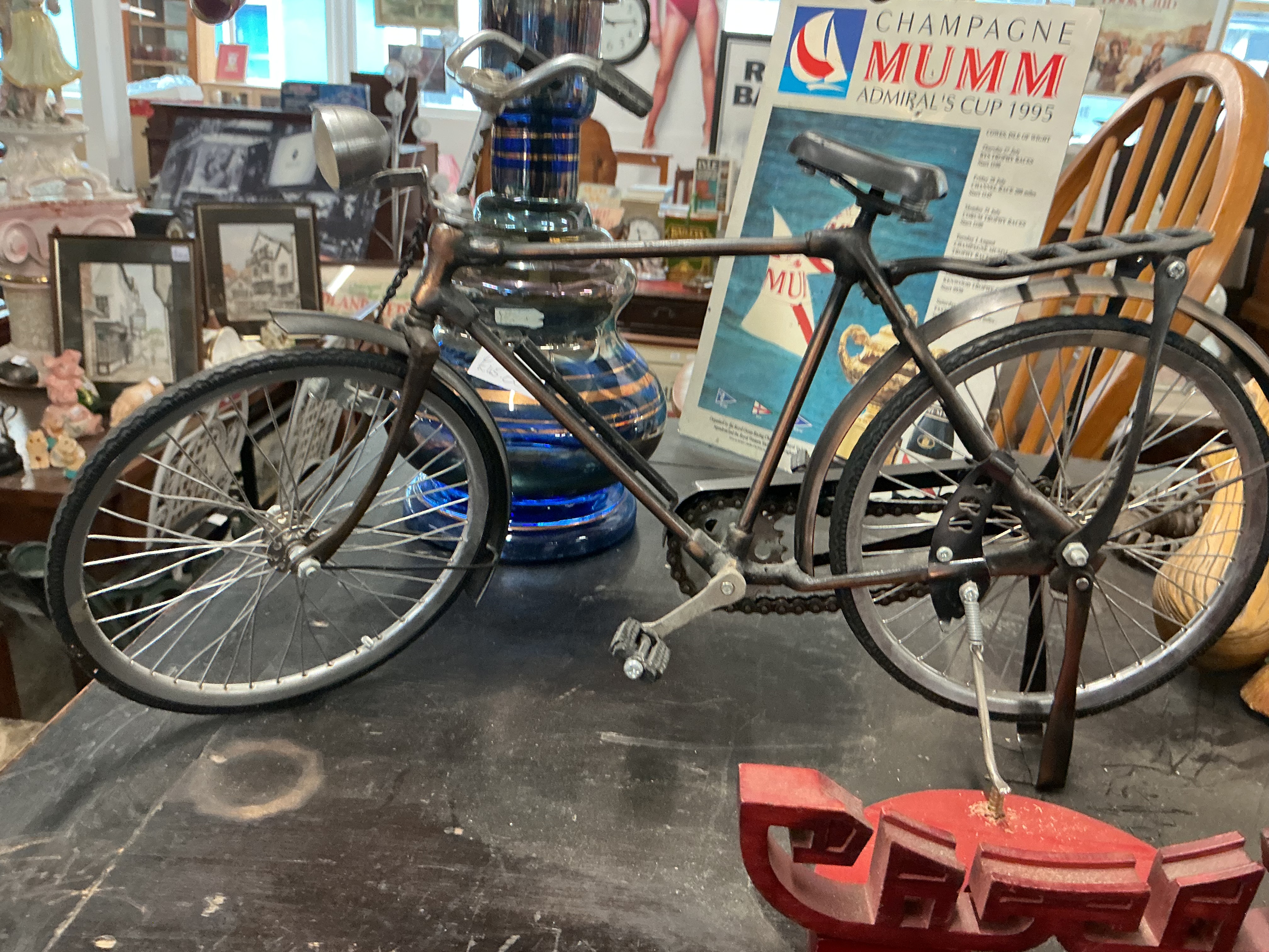 Vintage Style Miniature Roadster Bicycle Model