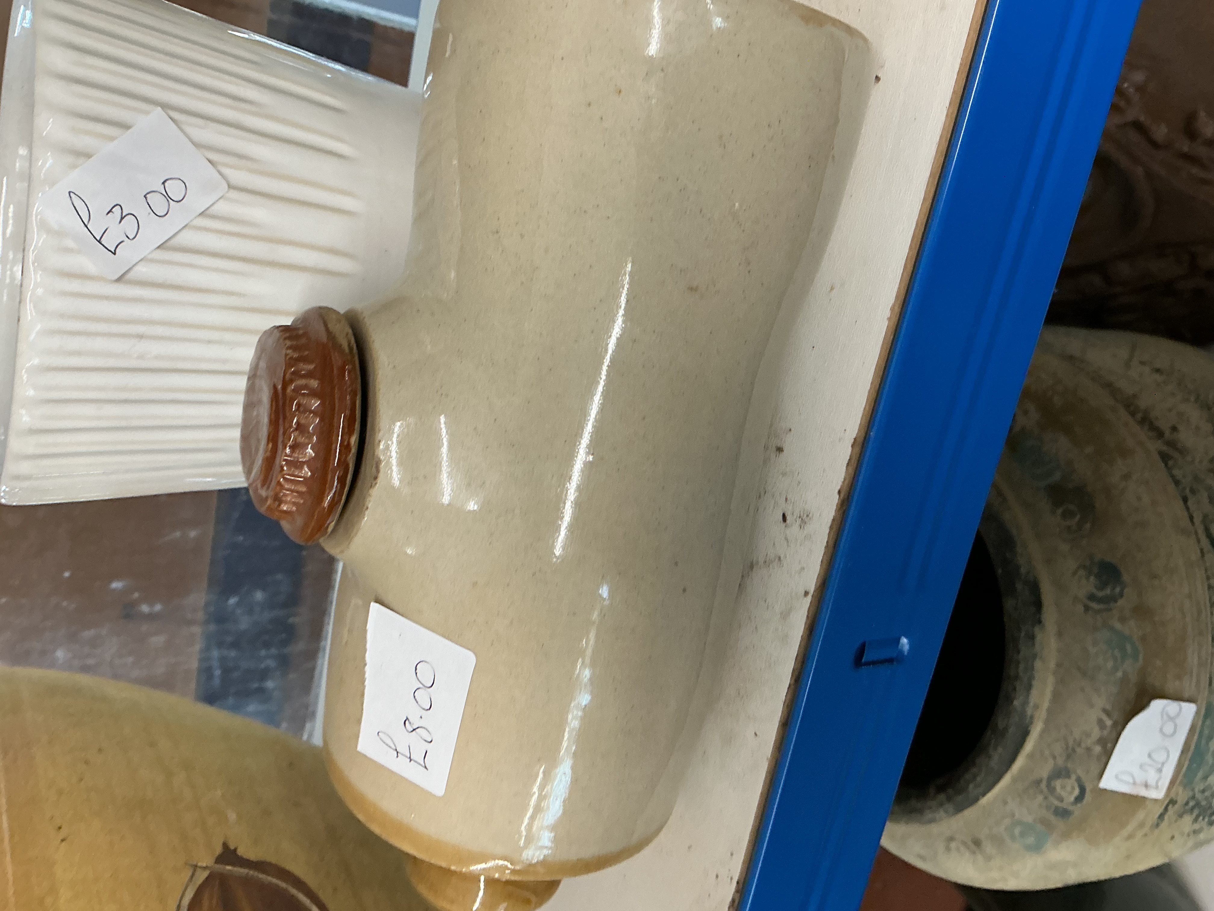 A Doulton Lambeth Stoneware Hot Water Bottle