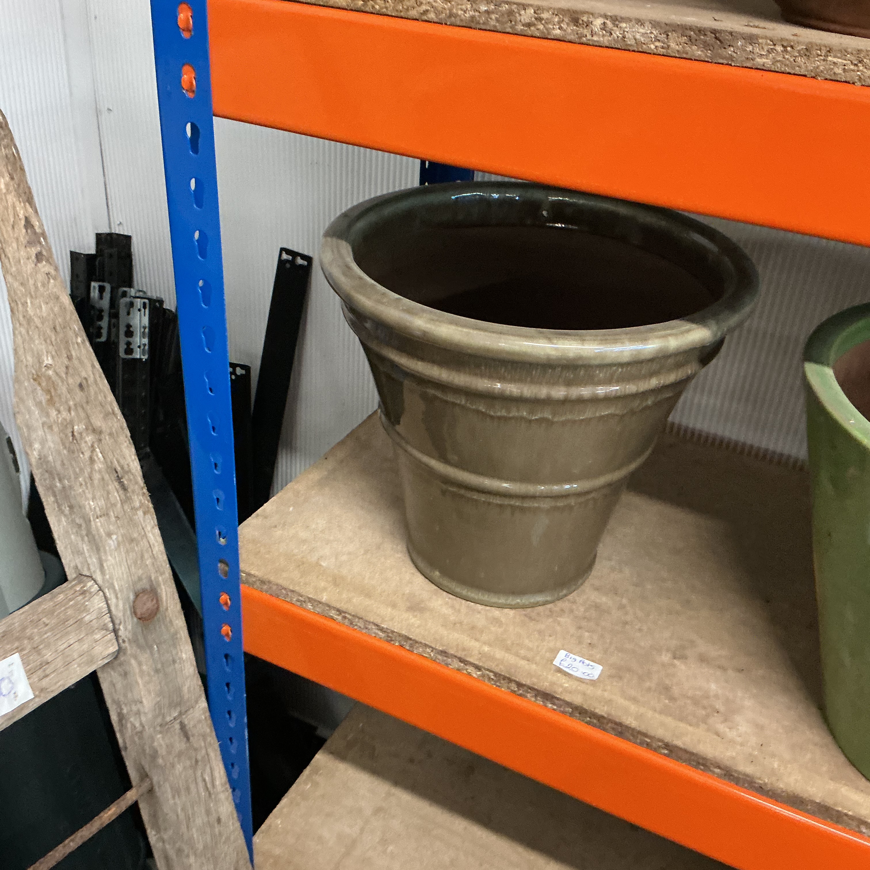 Large Glazed Ceramic Stoneware Garden Planter