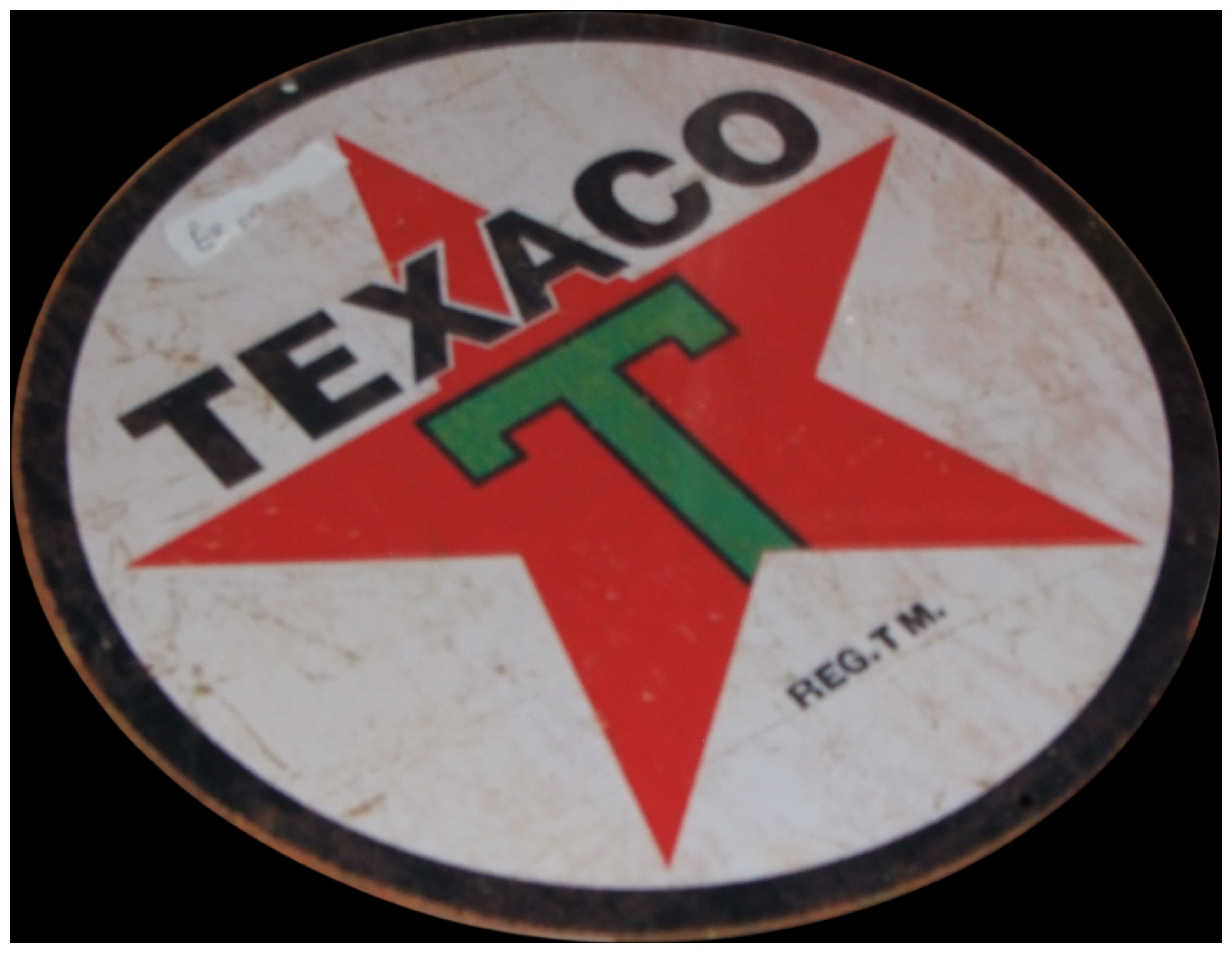Circular Texaco Advertising Sign