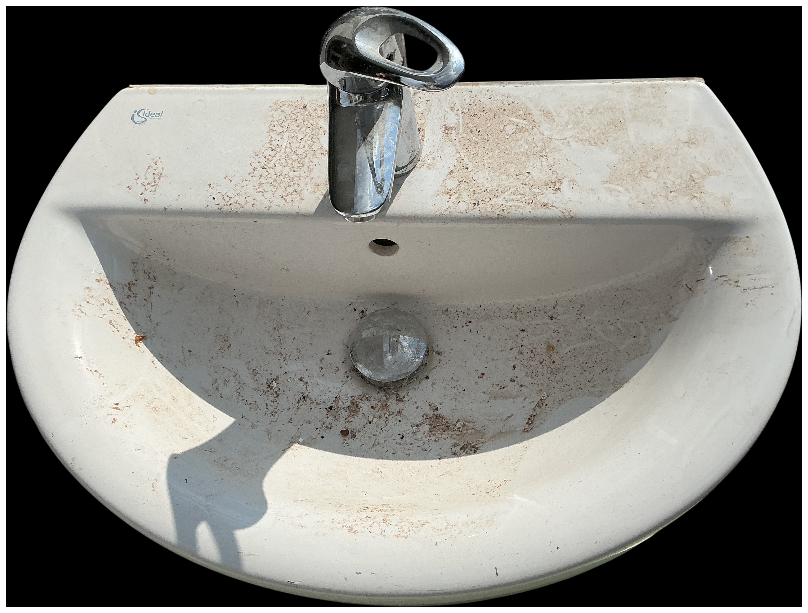 Ideal Standard White Ceramic Washbasin with Chrome Mixer Tap