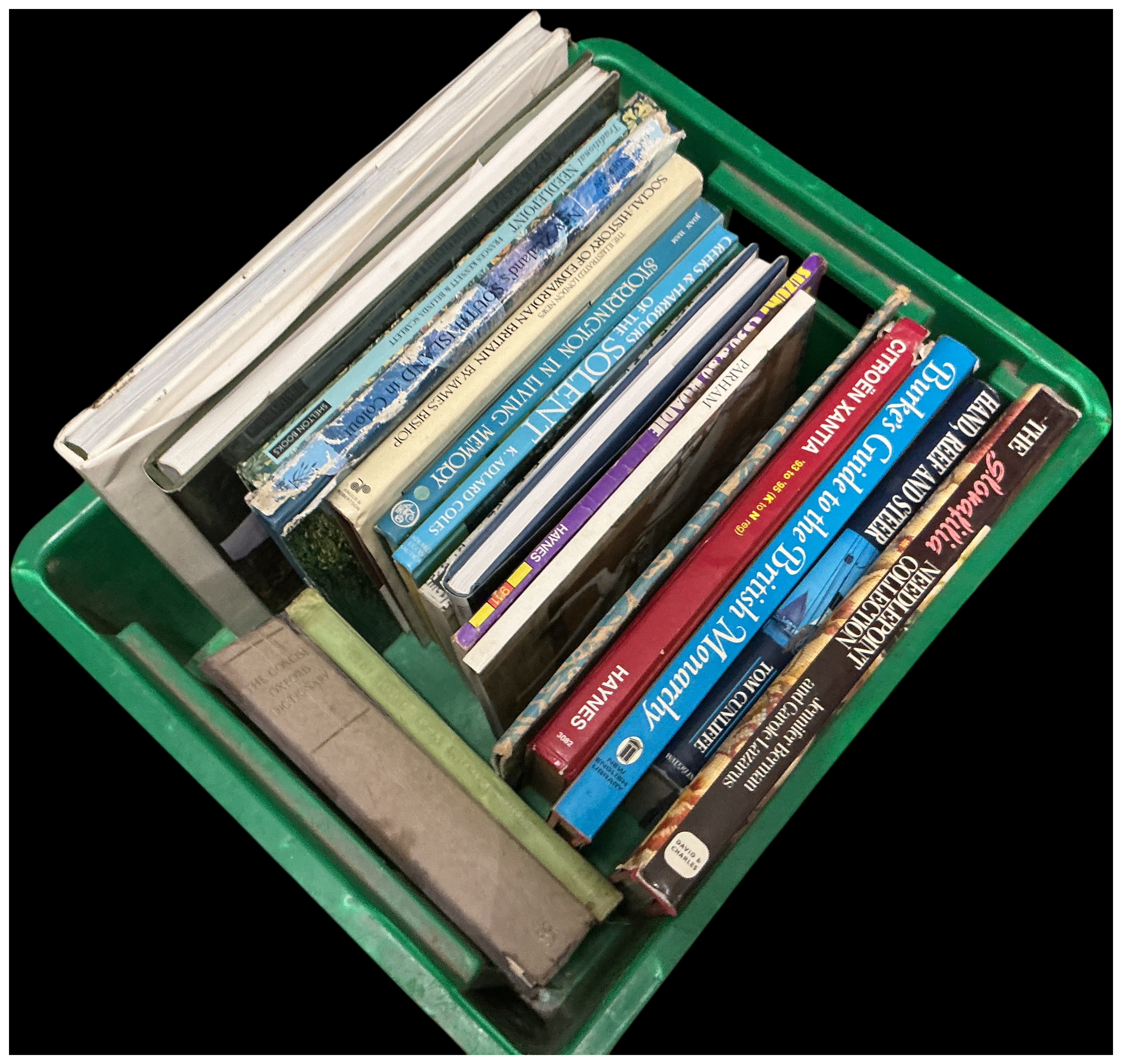 A Collection of Miscellaneous Non-Fiction Books Including Maritime, Automotive, and Needlework Titles