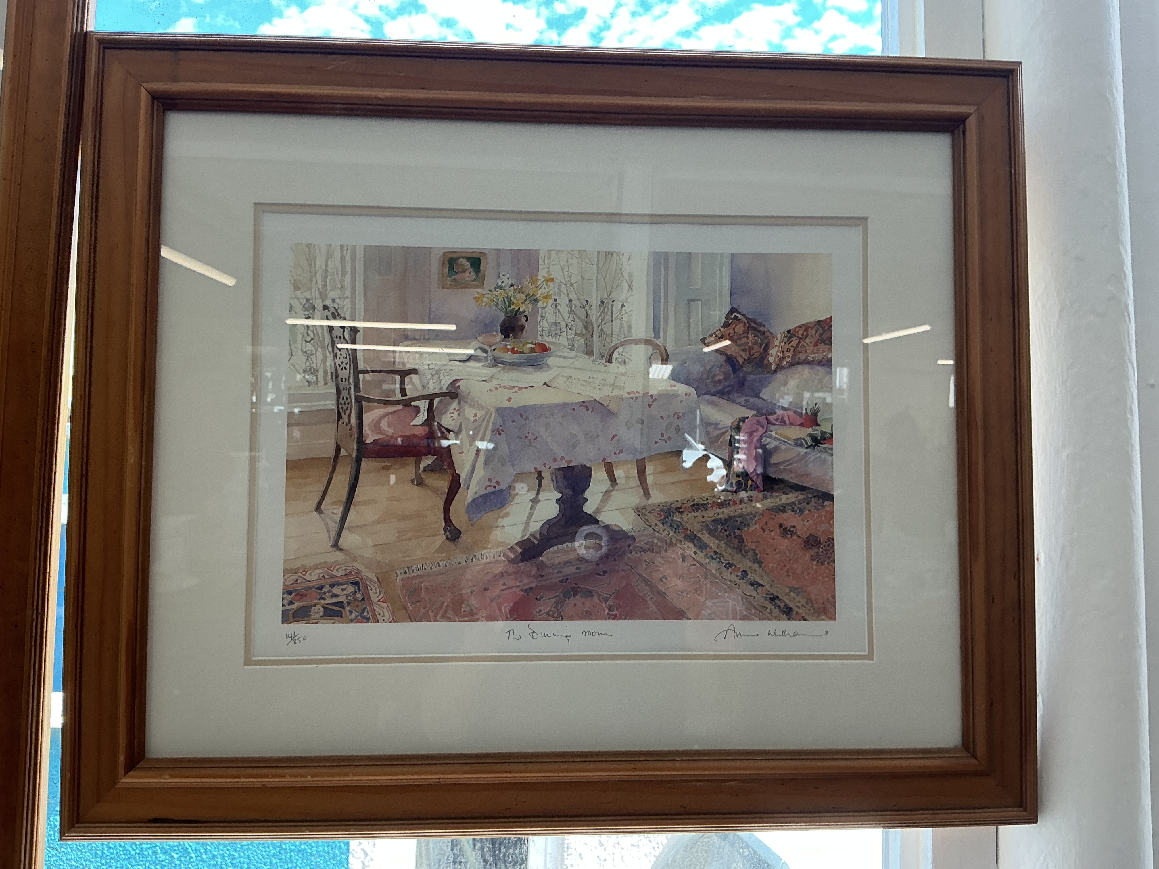 Anne Williams, The Dining room, Limited Edition Colour Print, 14/850