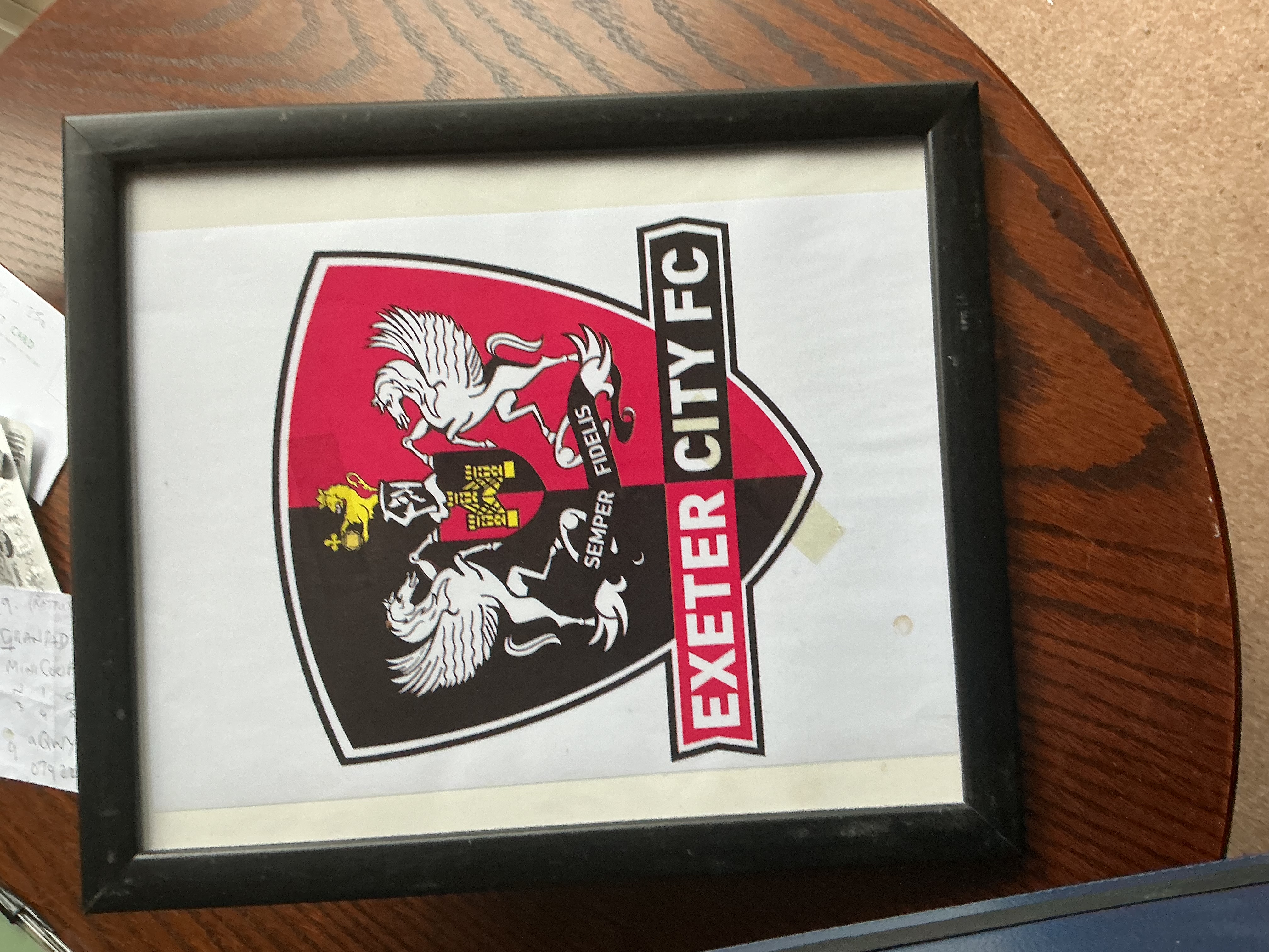 Framed Exeter City Football Club Crest Print