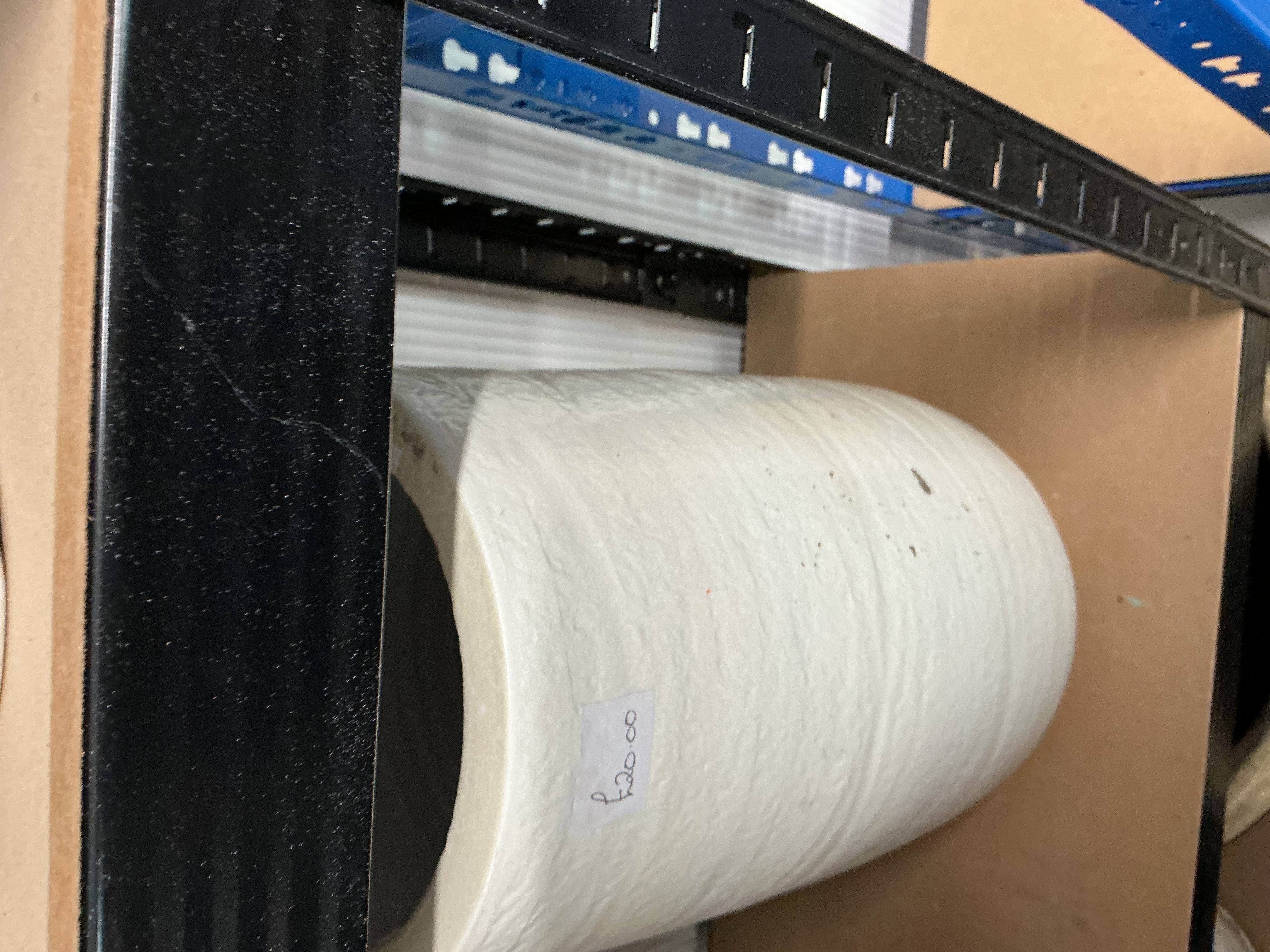 Large Roll of White Industrial Fibrous Material