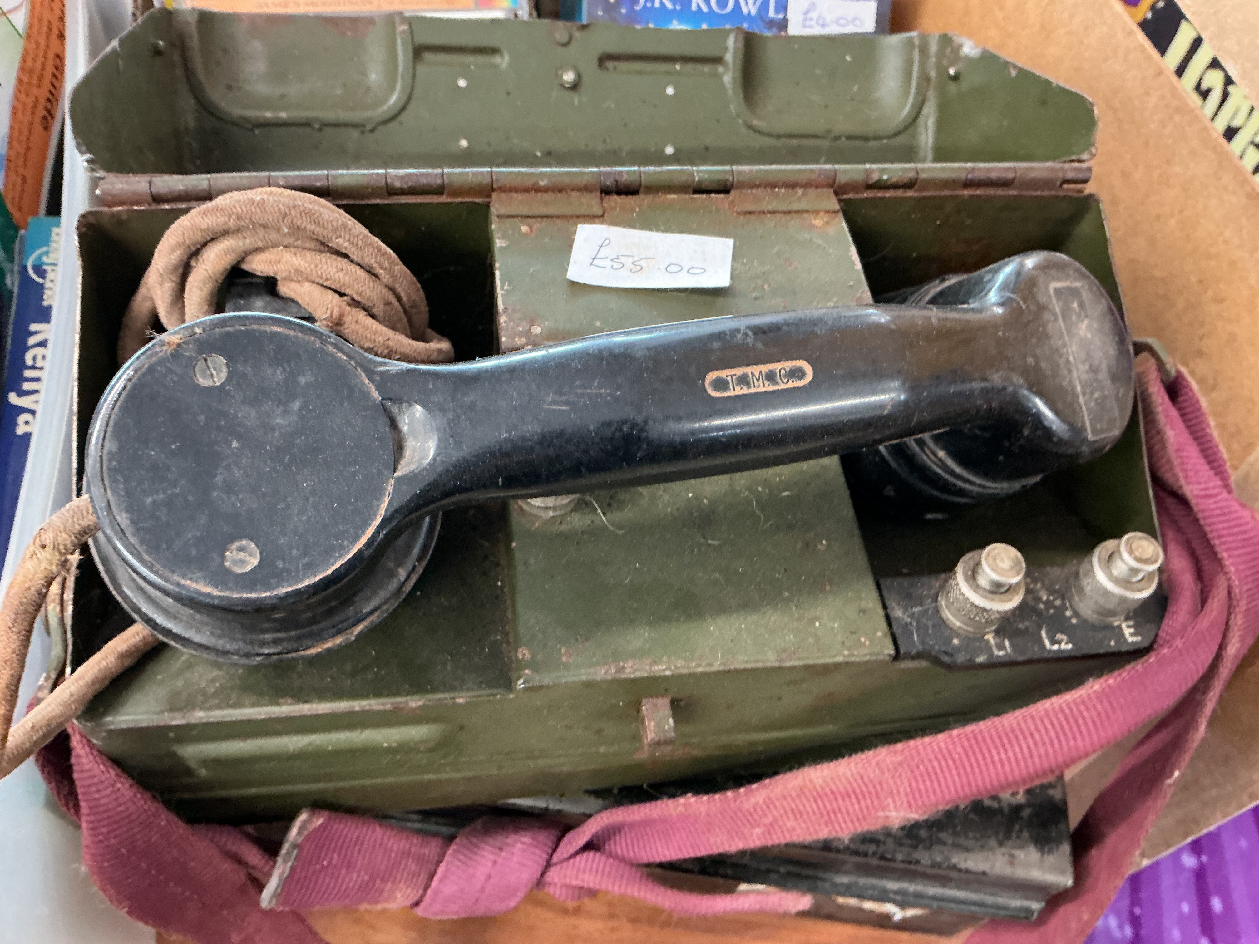 British Military Telephone Set F Mk II Field Telephone by T.M.C.