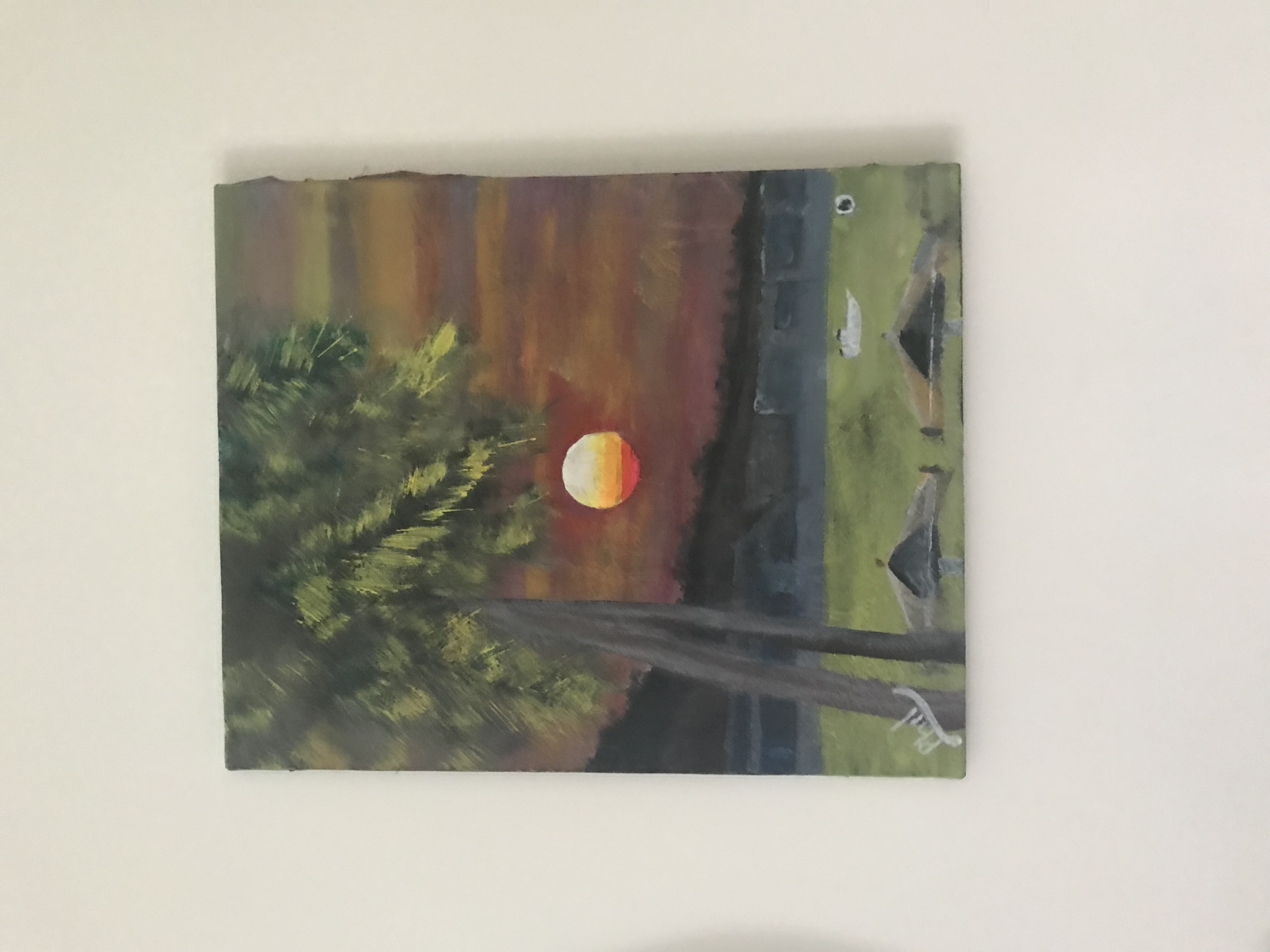 Contemporary School, Stylised Sunset Landscape